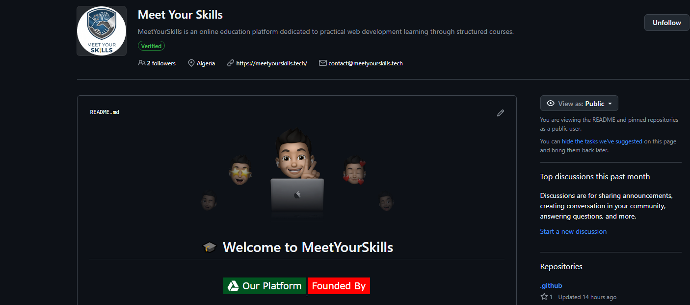 Meet Your Skills GitHub Organization